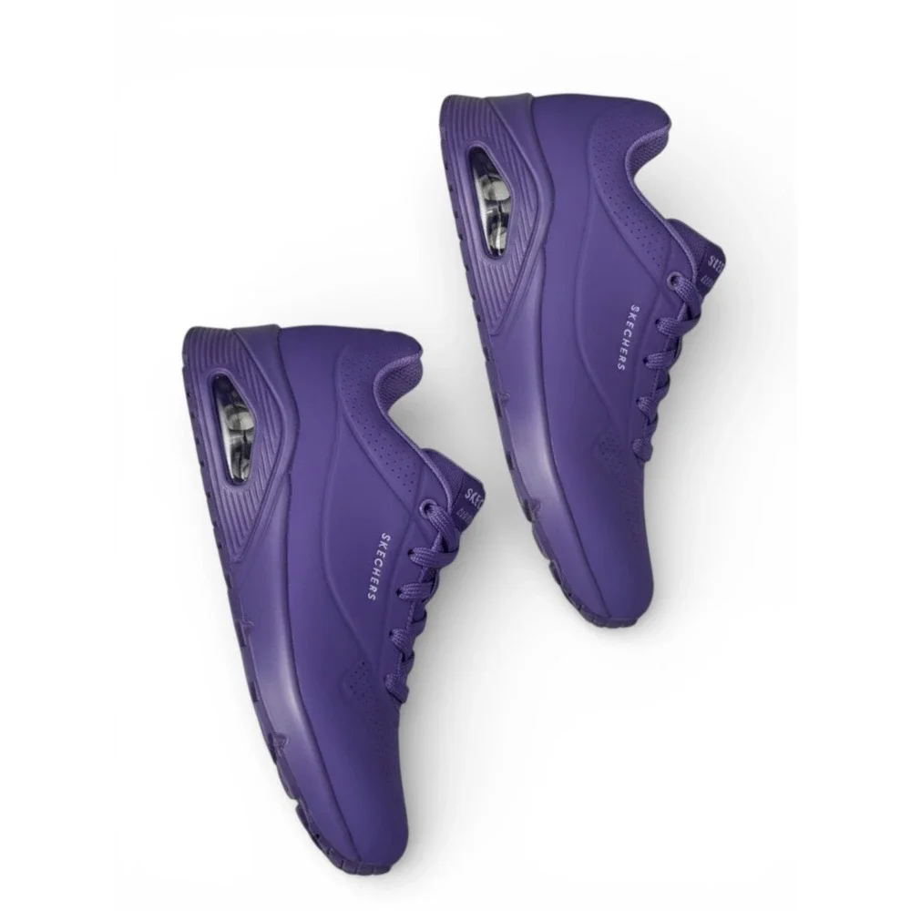 Skechers Uno Purple Walking Sneakers Air Cooled Memory Foam‎ Women Size 7